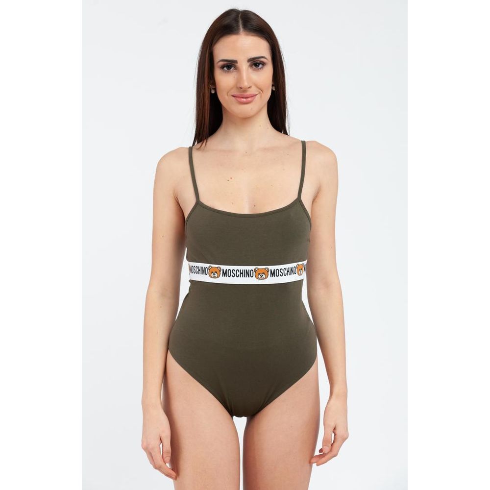 Moschino Bicolor Cotton Bodysuit